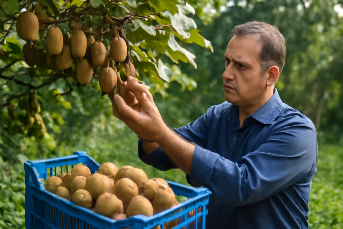 کیوی شمال ایران طعم ترش و شیرین باغهای مرطوب