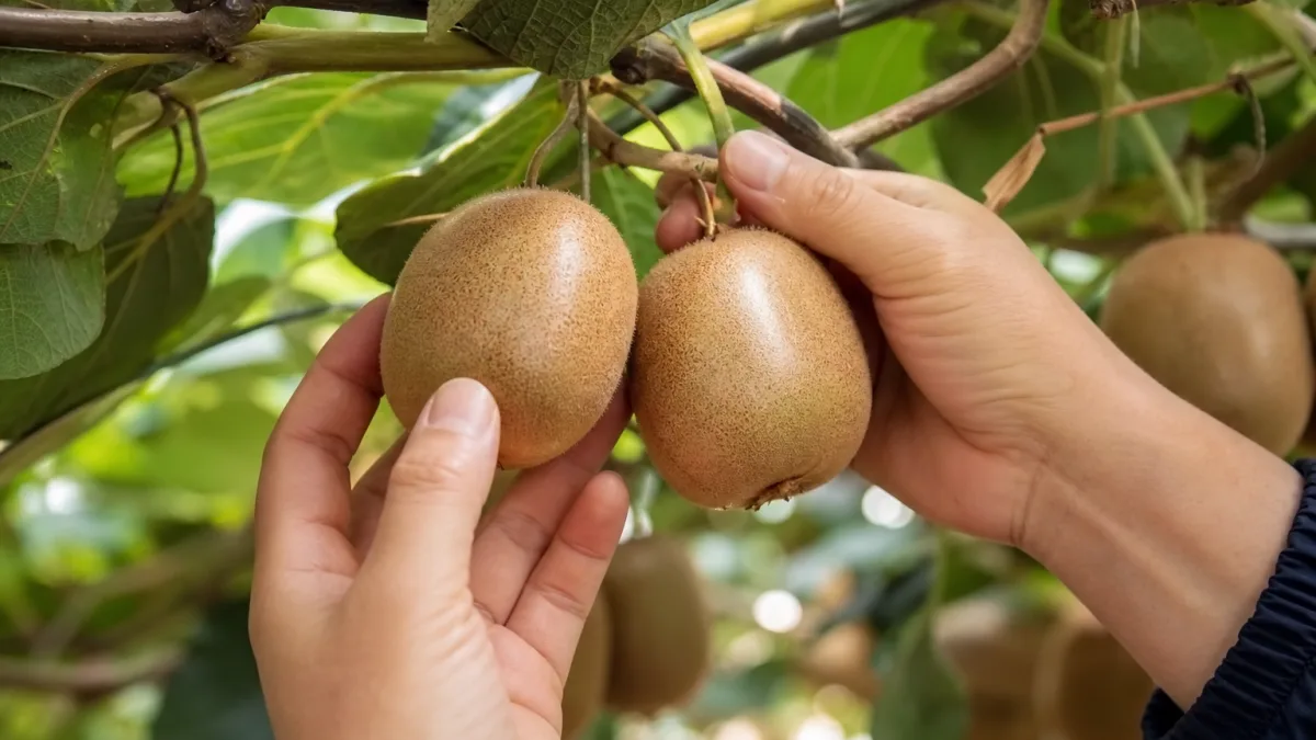 کیوی تازه با ظاهر یکدست و چیدمان مناسب پذیرایی