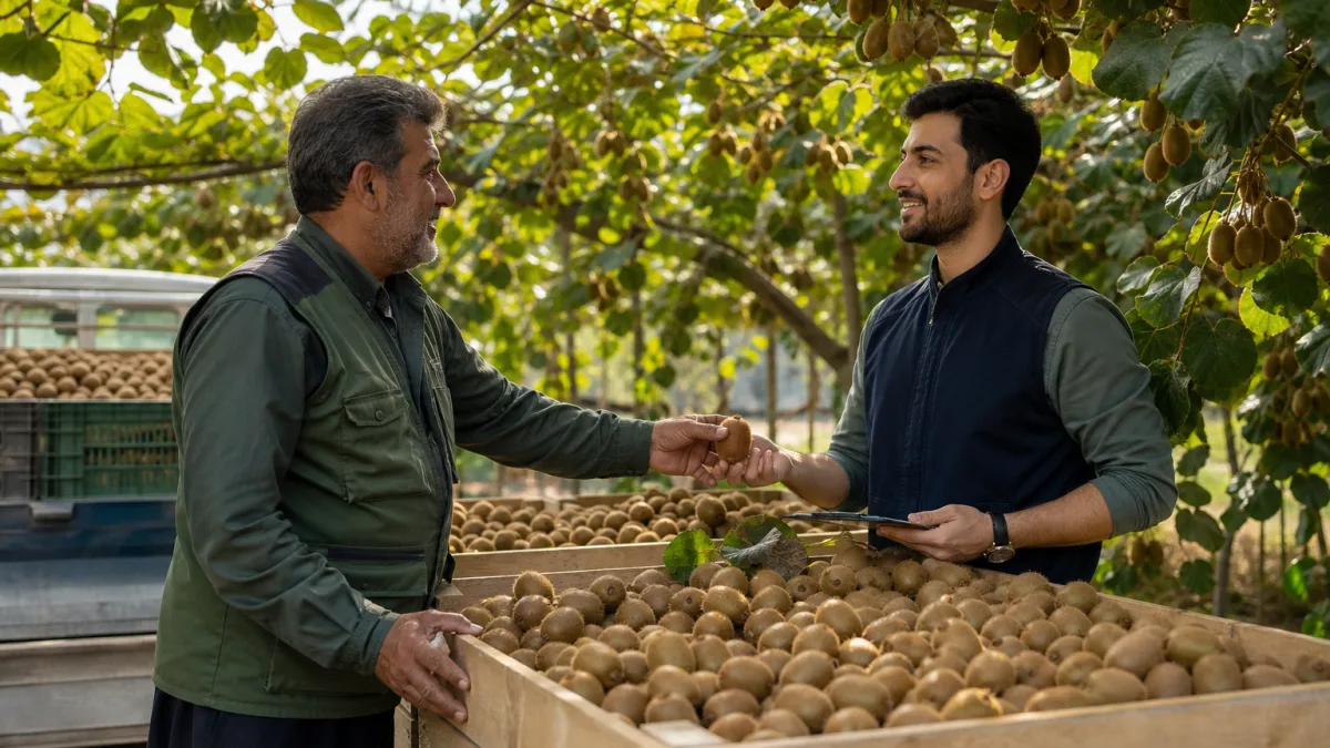 رسیدگی مناسب در خرید کیوی از باغدار